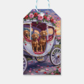 Vizsla Dog Valentine's Day ギフトタグ (正面)