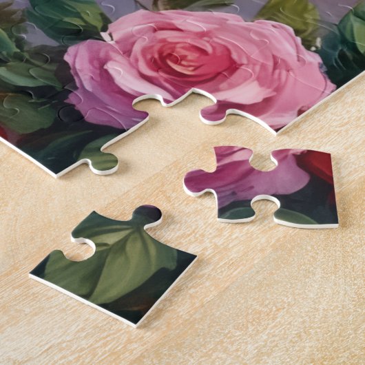 Vizsla Dog Valentine's Day ジグソーパズル (側面)