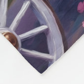 Vizsla Dog Valentine's Day フリースブランケット (角)