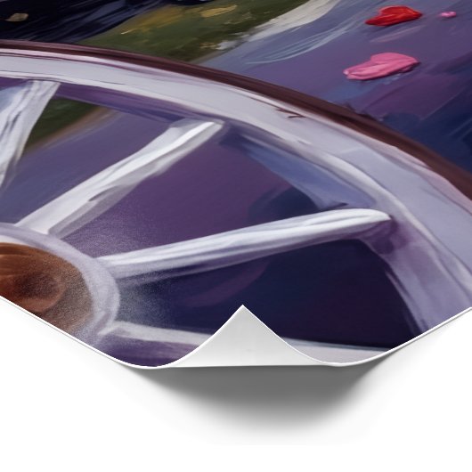 Vizsla Dog Valentine's Day ポスター (コーナー)