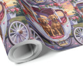 Vizsla Dog Valentine's Day ラッピングペーパー (ロールコーナー)