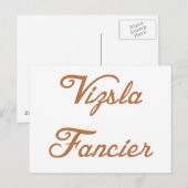 vizsla fancier.png ポストカード (正面/裏面)