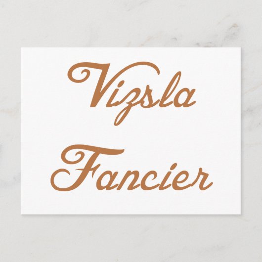 vizsla fancier.png ポストカード (正面)