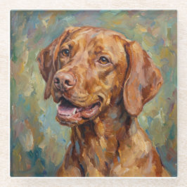 Vizsla Glass Coasters for Dog Lovers ガラスコースター
