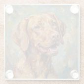 Vizsla Glass Coasters for Dog Lovers ガラスコースター (裏面)