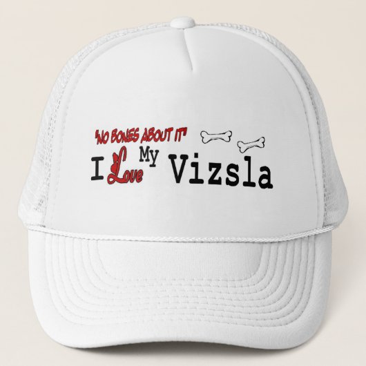 Vizsla (I Love)帽子 キャップ (正面)