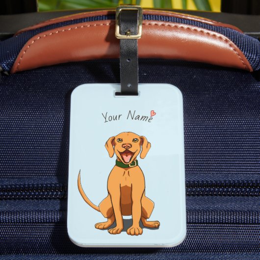 Vizsla Loveカスタマイズ可能な荷物タグ ラゲッジタグ (正面インサイチュ2)