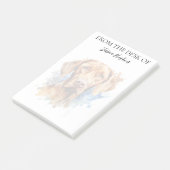 Vizsla Lover Monogrammed Dog ポストイット (アングル)