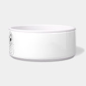 Vizsla Minimalist Line Art personalized bowl ボウル (右)