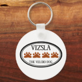 Vizsla The Velcro Dog keychain キーホルダー (正面)