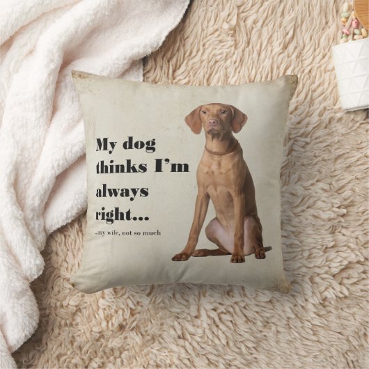 Vizsla vの妻の枕 クッション (ブランケット)