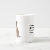 Vizsla vの妻の骨灰磁器のマグ ボーンチャイナマグカップ (正面)