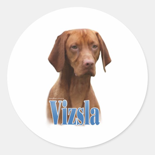Vizsla、Vizsla犬品種、Vizsla犬、Vizsla犬品種 ラウンドシール (正面)