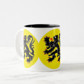 Vlaamse Leeuw van Vlaanderen koffiemok deluxe ツートーンマグカップ (正面左)