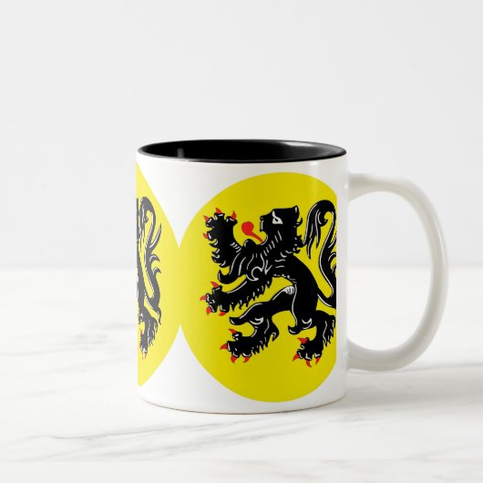 Vlaamse Leeuw van Vlaanderen koffiemok deluxe ツートーンマグカップ (右)
