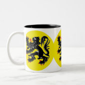 Vlaamse Leeuw van Vlaanderen koffiemok deluxe ツートーンマグカップ (左)
