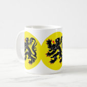 Vlaamse Leeuw van Vlaanderen koffiemok standaard コーヒーマグカップ (正面左)