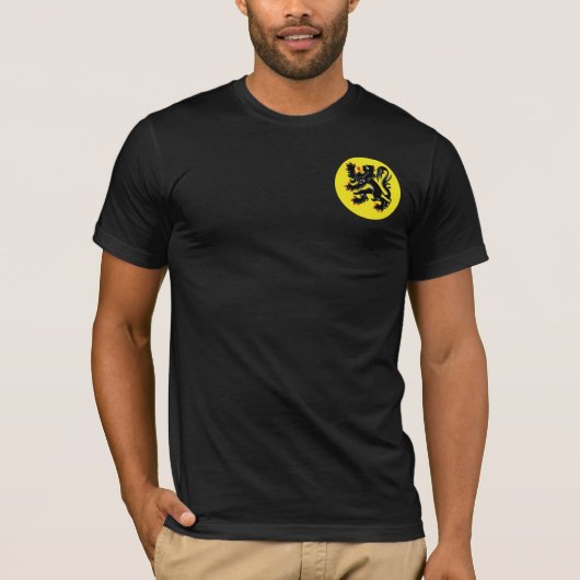 Vlaamse Leeuw van Vlaanderen zwart t-shirt klein i Tシャツ (正面)