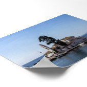 Vlacherna Monastery in Corfu ポスター (角)