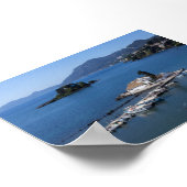 Vlacherna Monastery in Corfu ポスター (角)