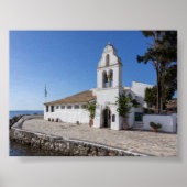 Vlacherna Monastery in Corfu ポスター (正面)