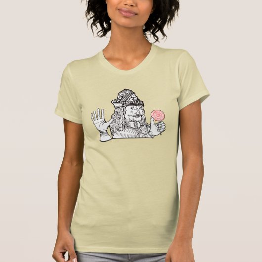 Vlad叔父さんは棒つきキャンデーを食べます Tシャツ (正面)