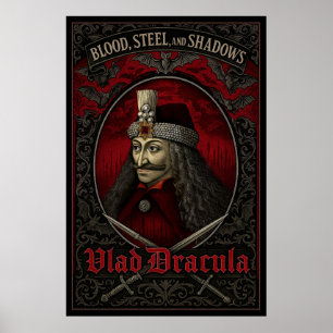 Vlad Draculaポスター – 血液、鋼、影 ポスター