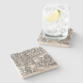 Vlad Imapler (ドラキュラ)の石造りのコースター ストーンコースター (横)