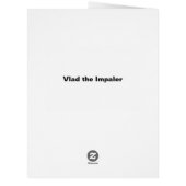 Vlad Tepes: Impaler, Dracula Dragon Prince Voivode (裏面)