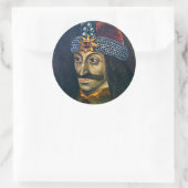 Vlad the Impaler (Dracula)スタンプ ラウンドシール (バッグ)