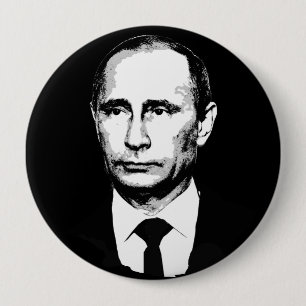 Vladamir Putinは直面します 缶バッジ