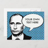 Vladamir Putin – リー国際的ダー – .png ポストカード (正面/裏面)