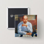 Vladimir Ilyichレーニン1934年のポートレート 缶バッジ (正面&裏面)