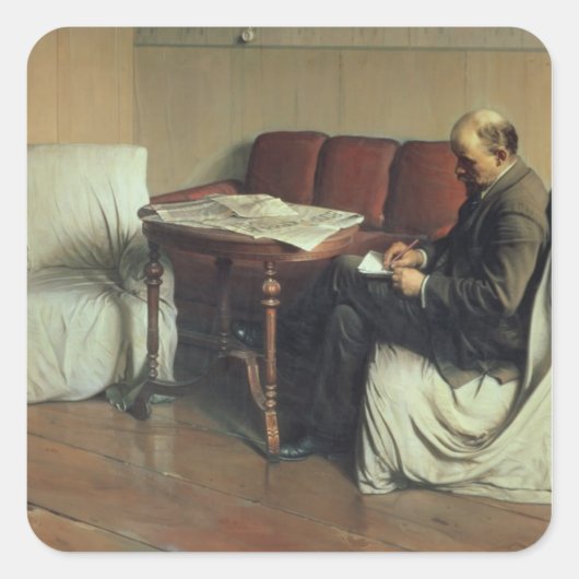 Vladimir Lenin at Smolny, 1930 スクエアシール (正面)