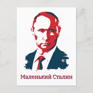 Vladimir Putin Маленький СталинまたはYour Text ポストカード