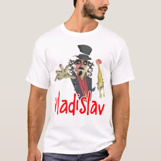 VladislavトップハットキャラクターTシャツ Tシャツ