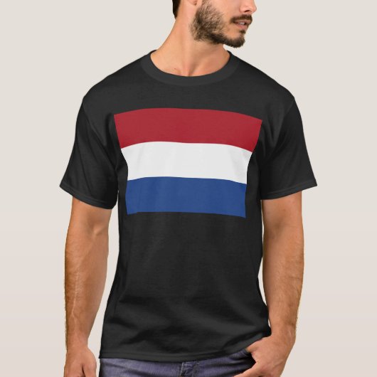 VlagのバンNederland -オランダの旗 Tシャツ (正面)