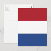 Vlag van Nederland -オランダ国旗 ポストカード (正面/裏面)
