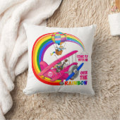 Vlieg met me me over de regenboog. クッション (ブランケット)
