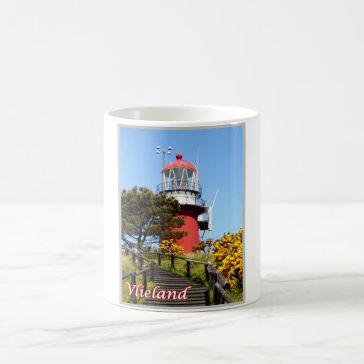 Vlieland – フリジア諸島 – オランダ – コーヒーマグカップ (中央)