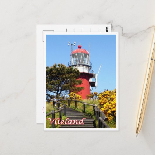 Vlieland – フリジア諸島 – オランダ –  ポストカード (正面/裏面インサイチュ)