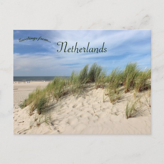 Vlieland Beach Dunes Netherlands ポストカード (正面)