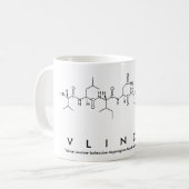 Vlinderペプチド名mug コーヒーマグカップ (正面左)