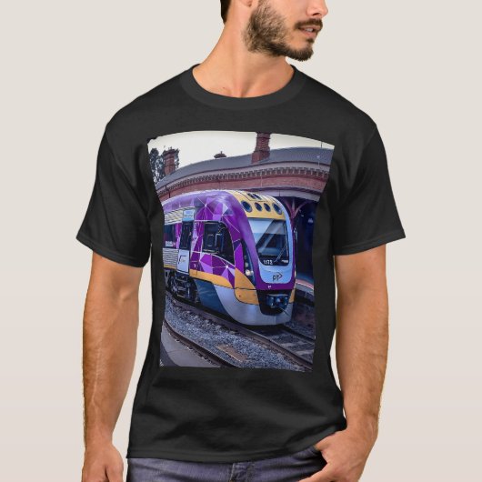 Vlineトレインアットカスレメイン駅 Tシャツ (正面)