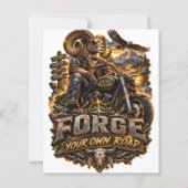 VLLC Forge Your Own Road Motorcycle Biker Skeleton (裏面)