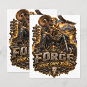 VLLC Forge Your Own Road Motorcycle Biker Skeleton (正面/裏面)