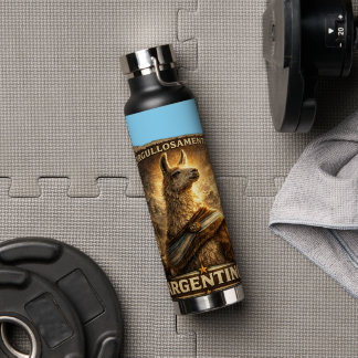 VLLC Orgullosamente Argentino Llama Mate Patriotic ウォーターボトル