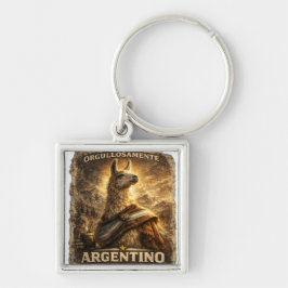 VLLC Orgullosamente Argentino Llama Mate Patriotic キーホルダー
