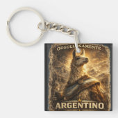 VLLC Orgullosamente Argentino Llama Mate Patriotic キーホルダー (正面)