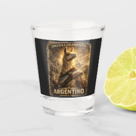 VLLC Orgullosamente Argentino Llama Mate Patriotic ショットグラス